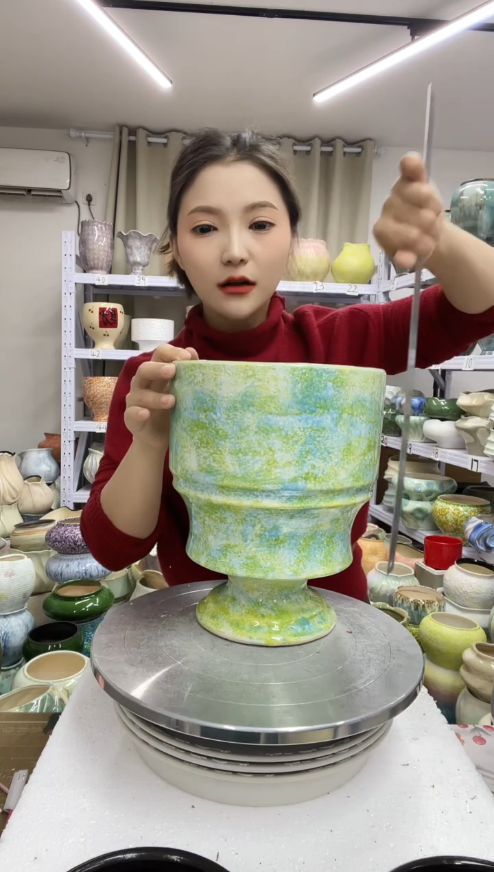 【1.3】花盆尺寸高： 25口：18.5