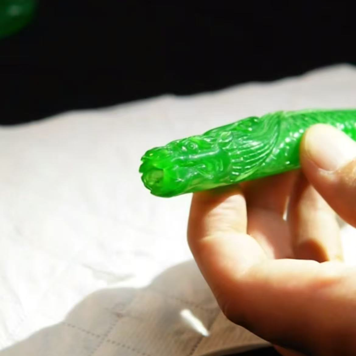 【华夏文物甄选商店02235】翡翠把玩件