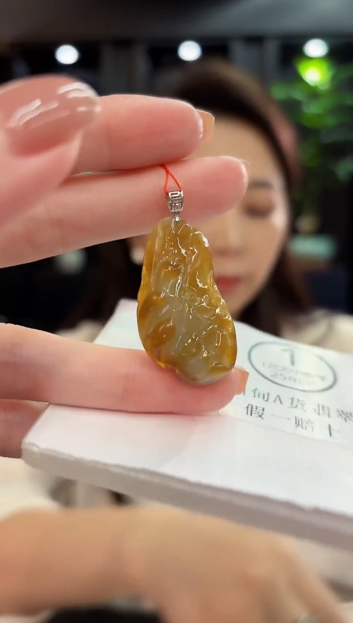 吊坠(不含链)18K金镶嵌翡翠 缅甸A货/支持复检/一件