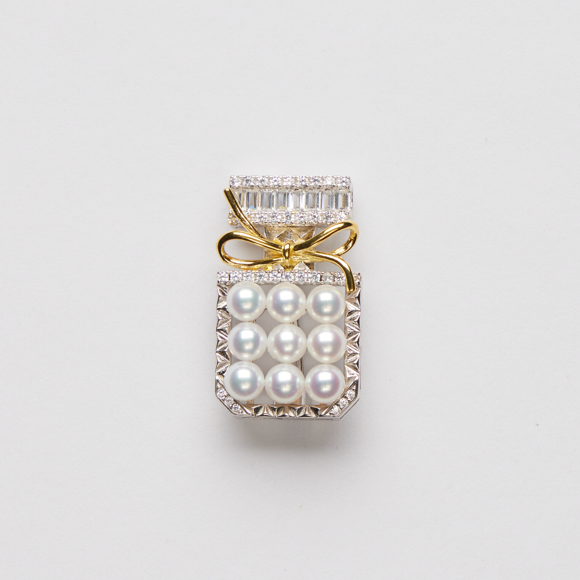 礼兰珠宝孤品【锦礼】S925银淡水珍珠胸针（可做吊坠）