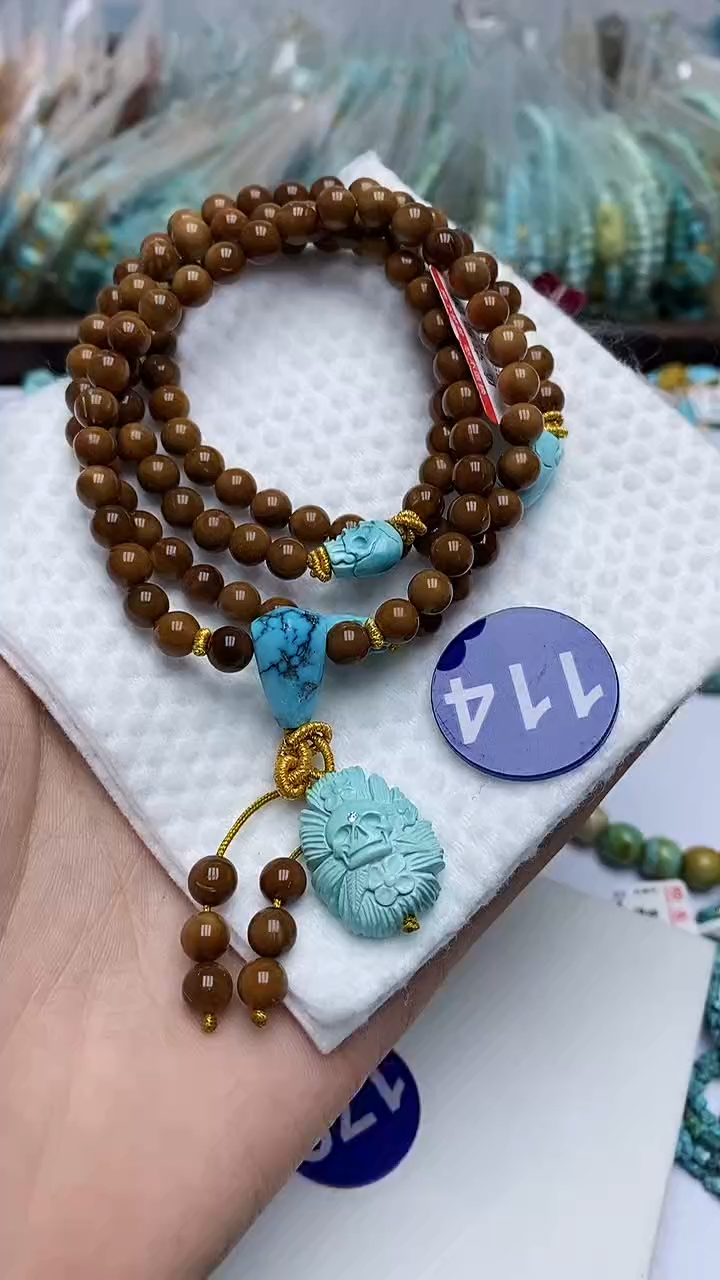 【闪购商品】绿松石项链未镶嵌114