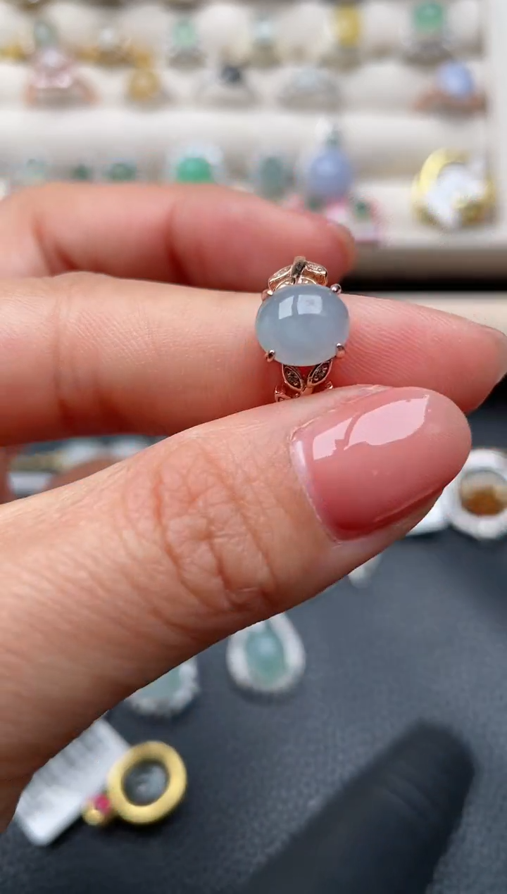 【闪购商品】翡翠戒指银S925镶嵌1111111111  33