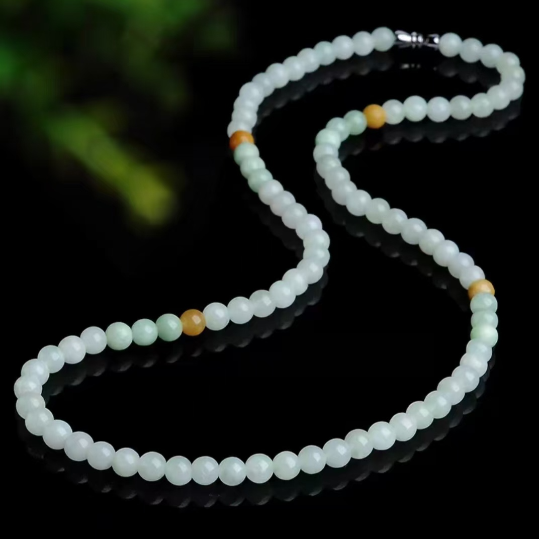 【田哥】【纳福】翠绿天然时尚妈妈链