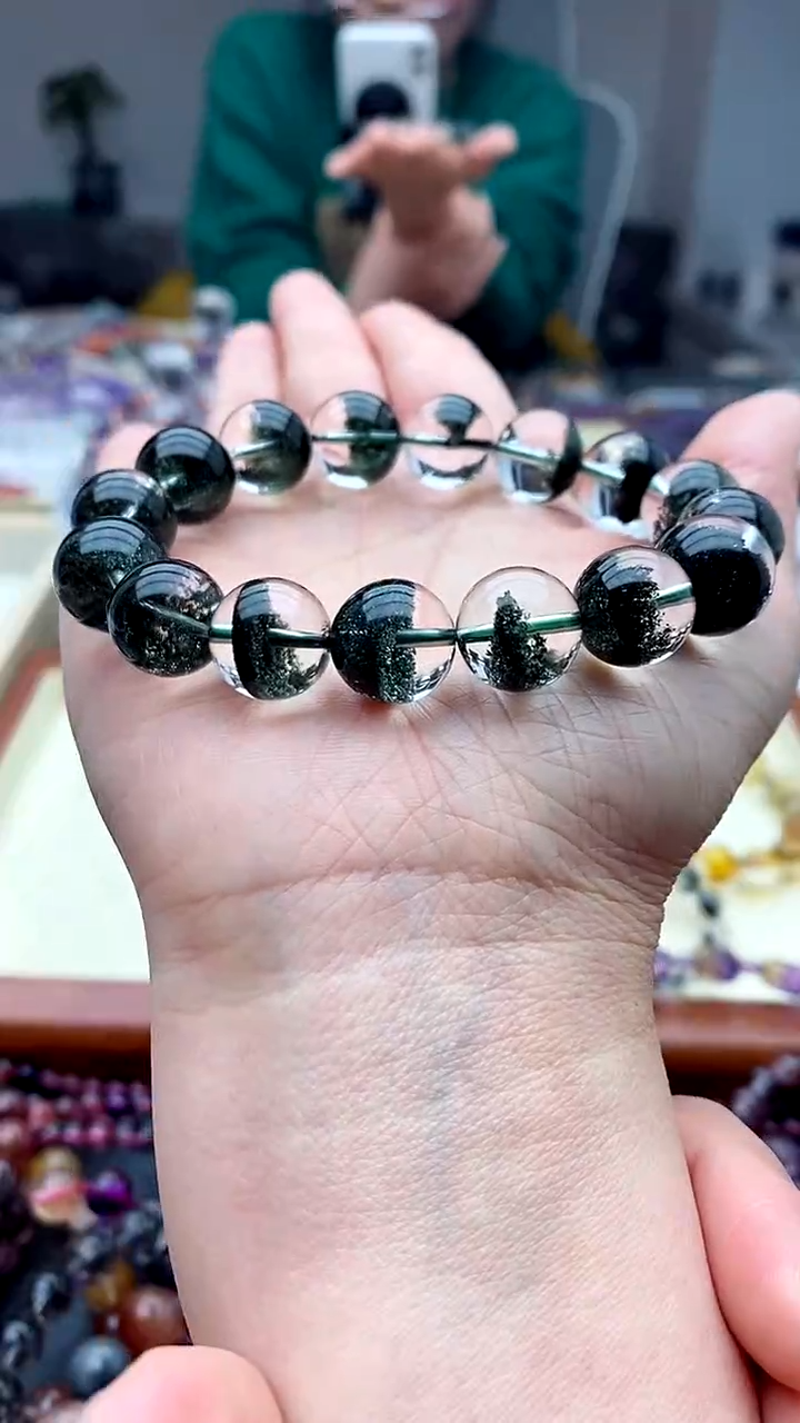 【闪购商品】水晶手链未镶嵌绿幽灵