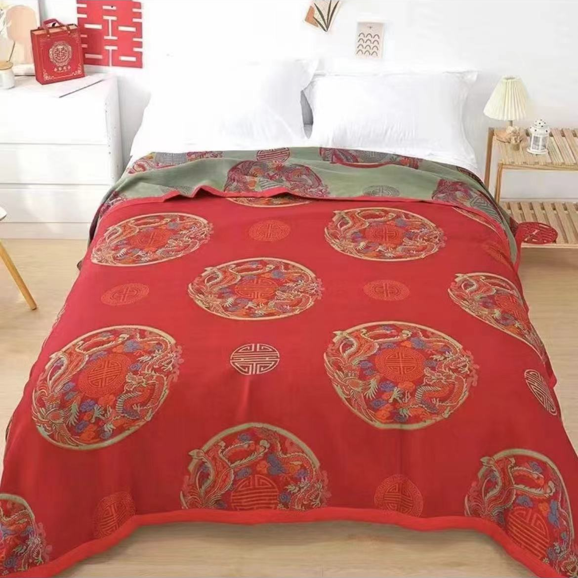 【龙飞凤舞】轻奢多功能床盖