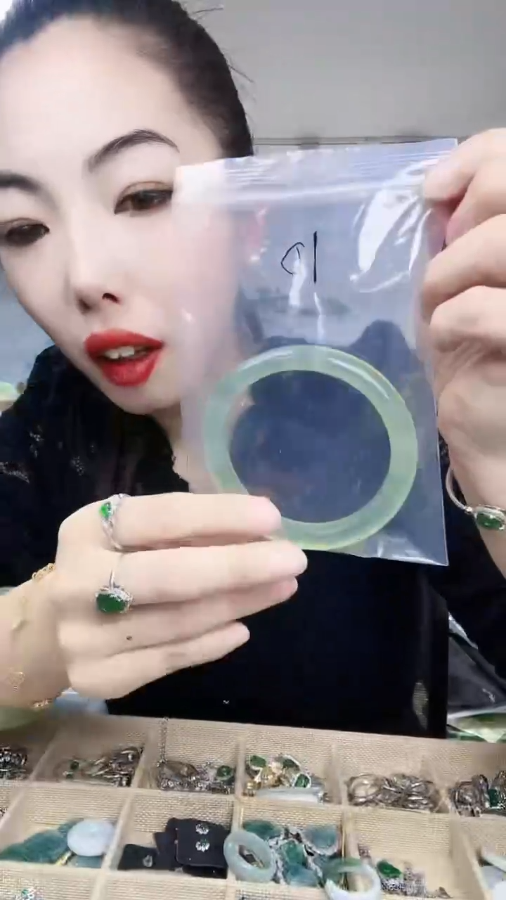 【闪购商品】蛇纹石玉手镯未镶嵌天然玉石岫玉手镯62-63圈口