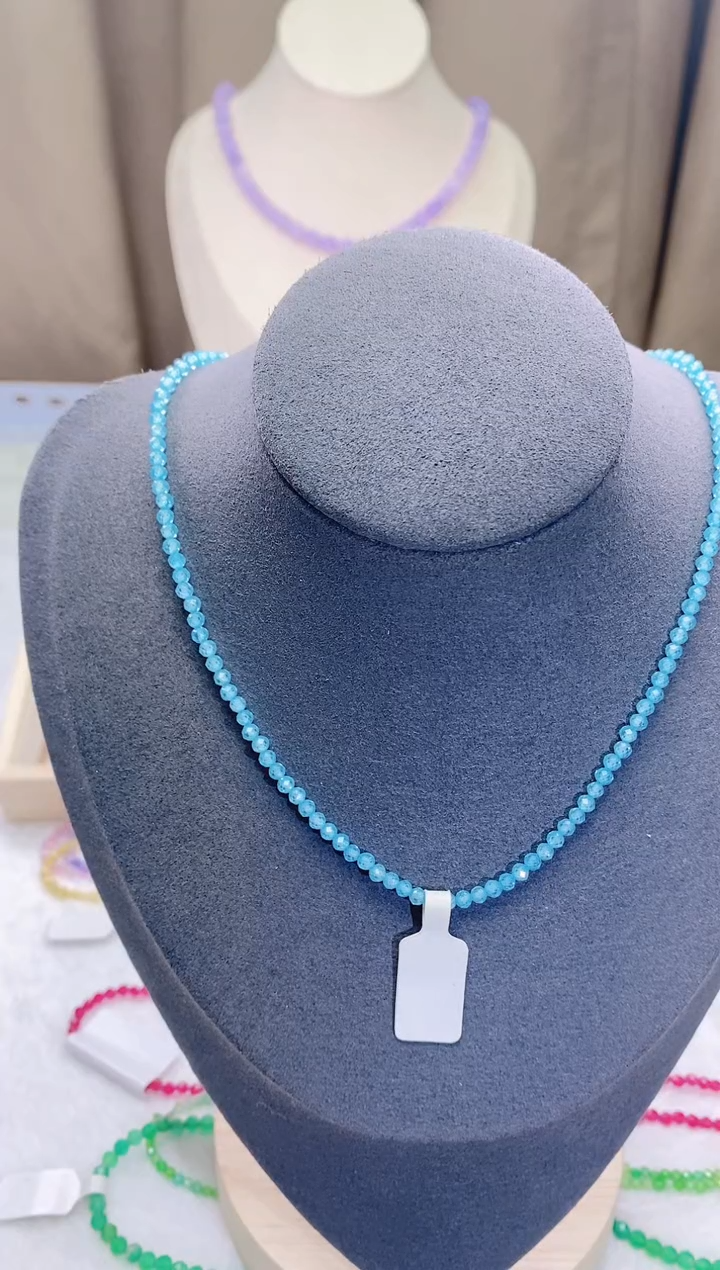 【闪购商品】托帕石颈饰银S925镶嵌诗颜珠宝甄选SYZB92