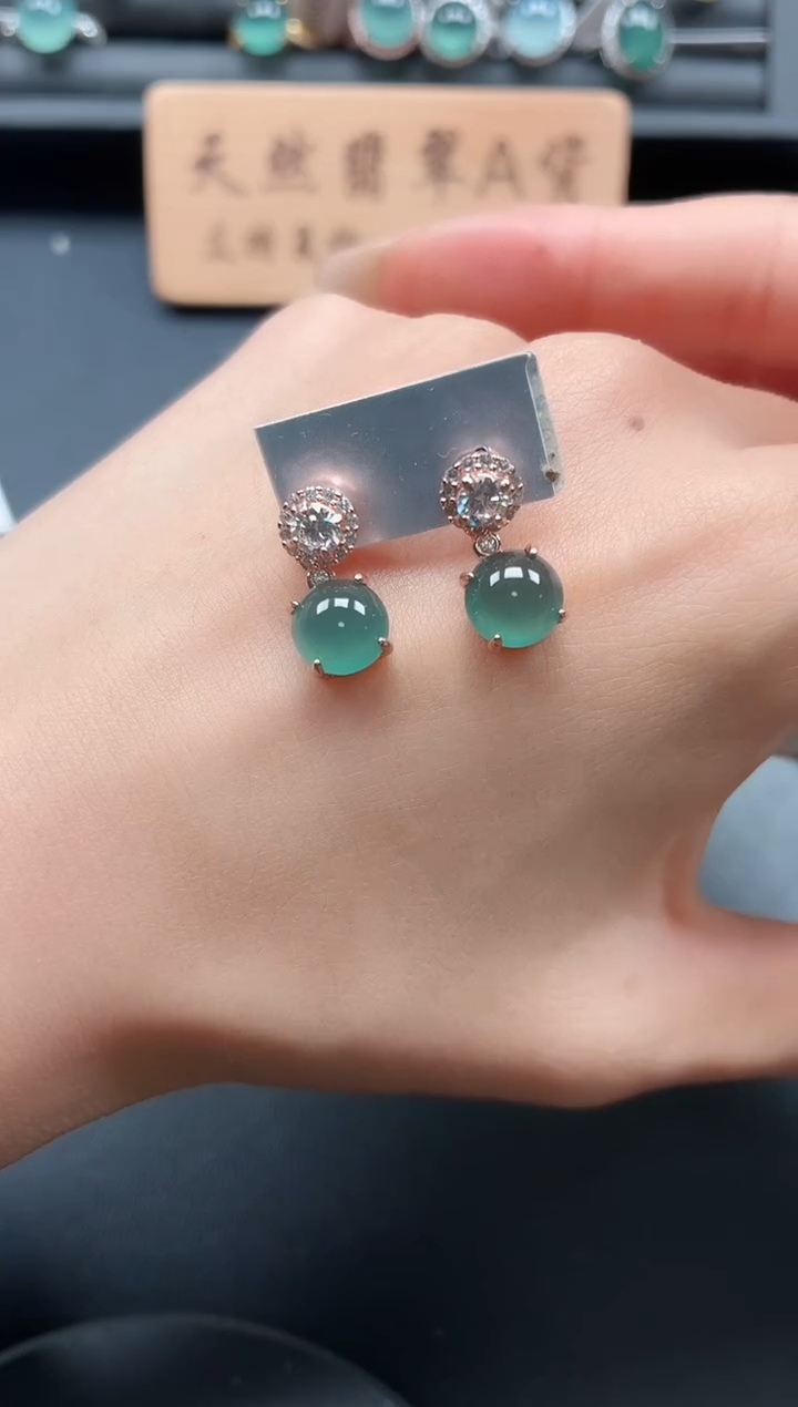 银S925镶嵌戒指翡翠111111