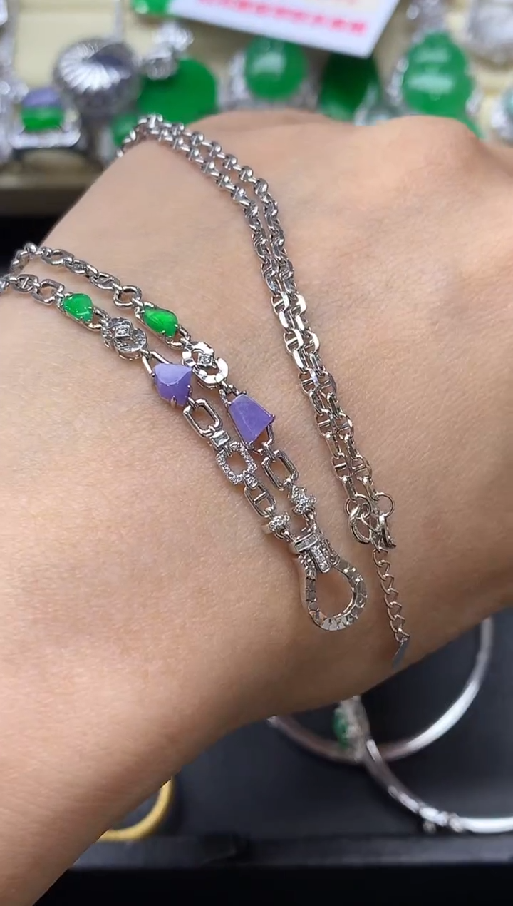 颈饰18K金镶嵌翡翠531中国好珍宝