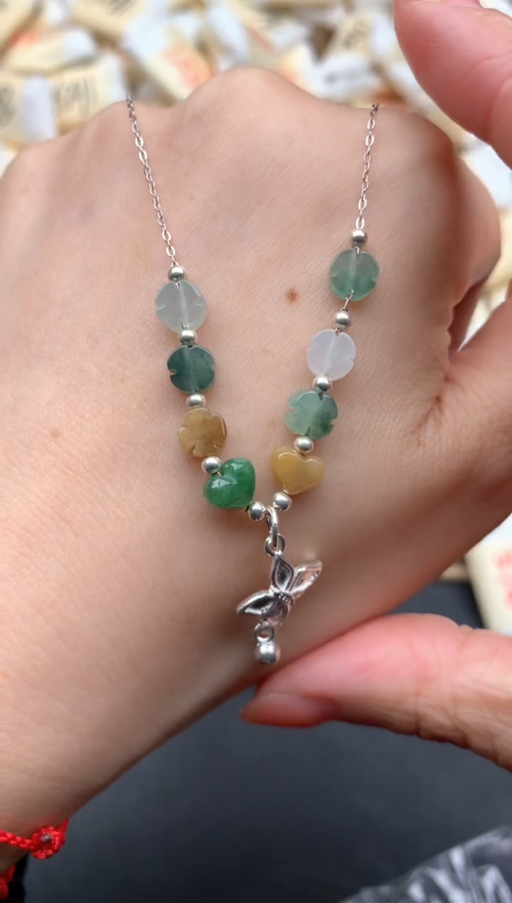 银S925镶嵌挂件翡翠1