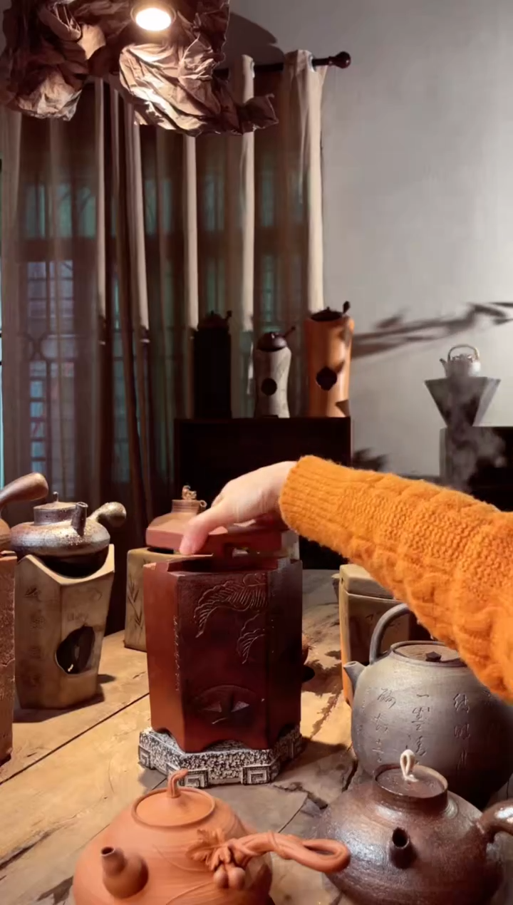 【闪购商品】壶潮州红陶泥芭蕉炉