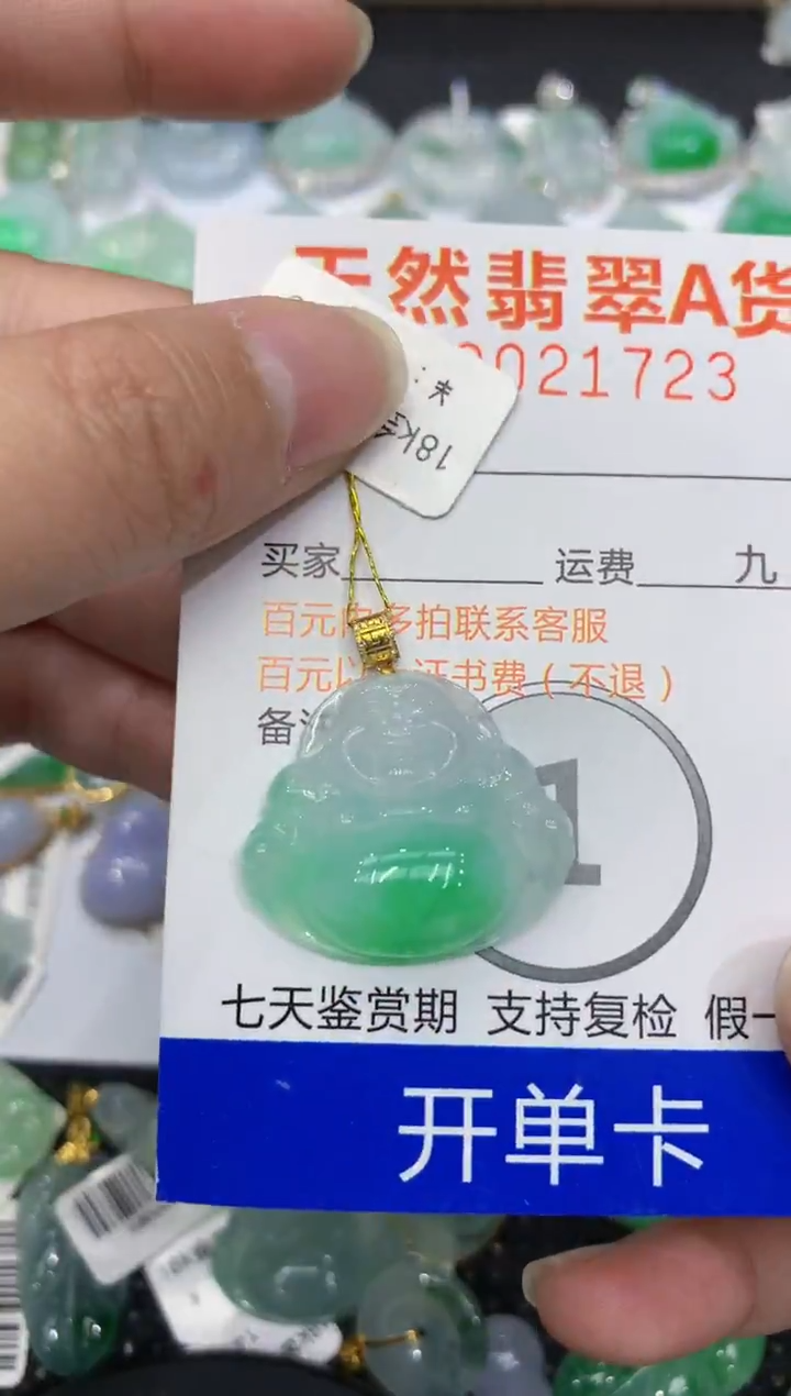 【闪购商品】翡翠颈饰18K金镶嵌111111111111
