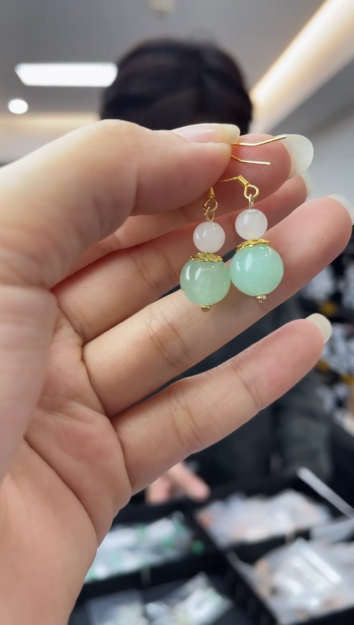 【闪购商品】翡翠耳饰未镶嵌多样性一件发货