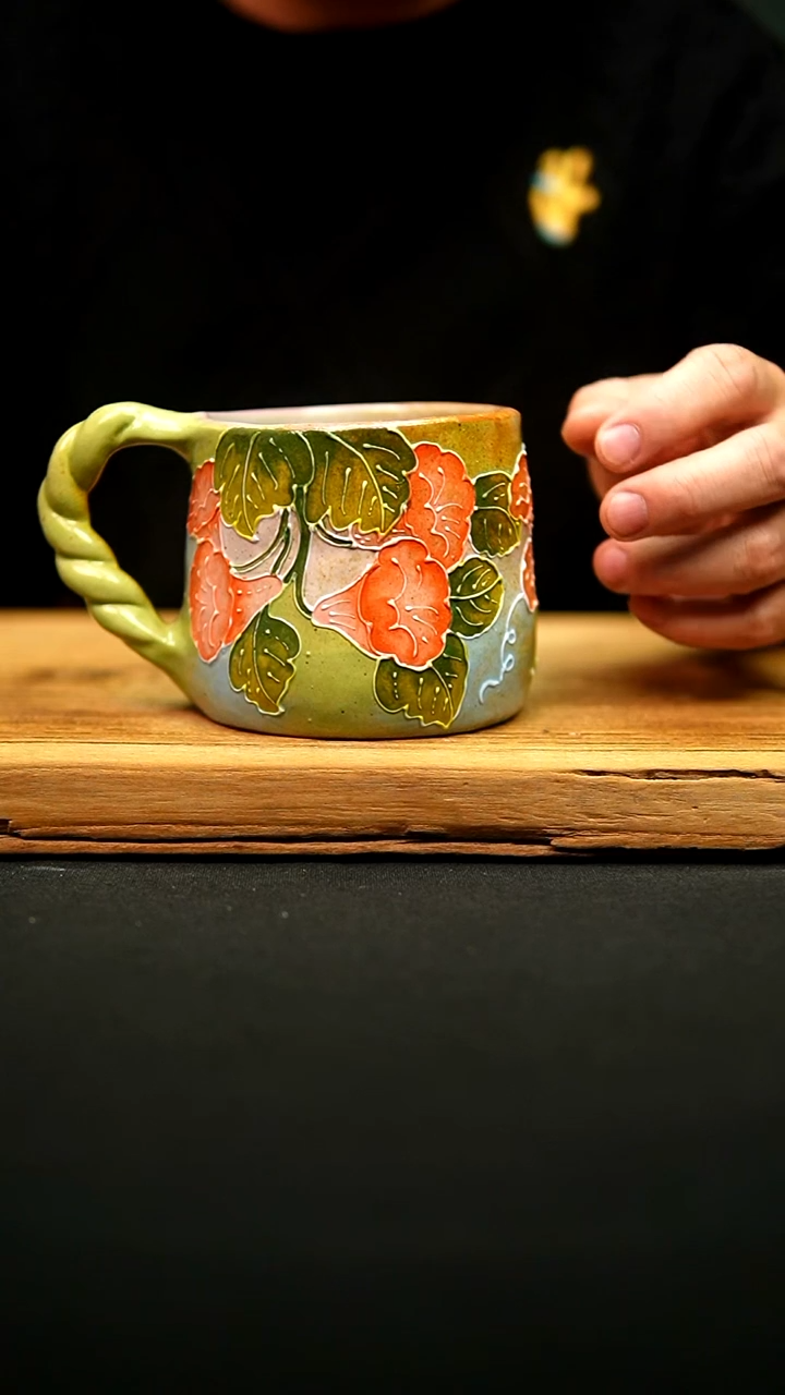 @@陶园瓷舍@@纯手工手绘@高温釉下彩