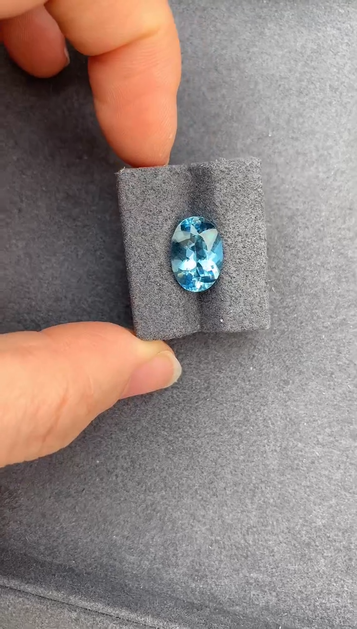 【闪购商品】海蓝宝石裸石未镶嵌3.5ct海蓝宝