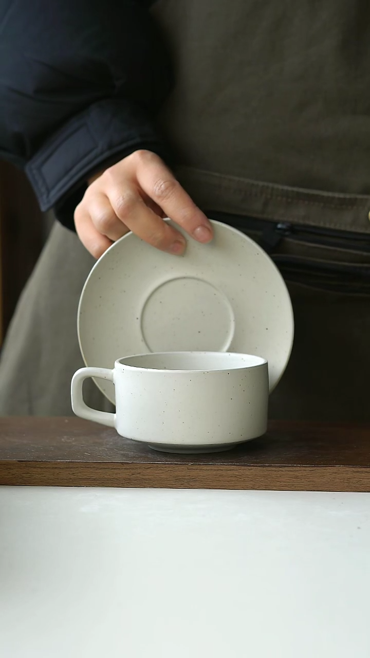 【闪购商品】陶瓷出澳洲沙釉咖啡杯碟套装@4-2@