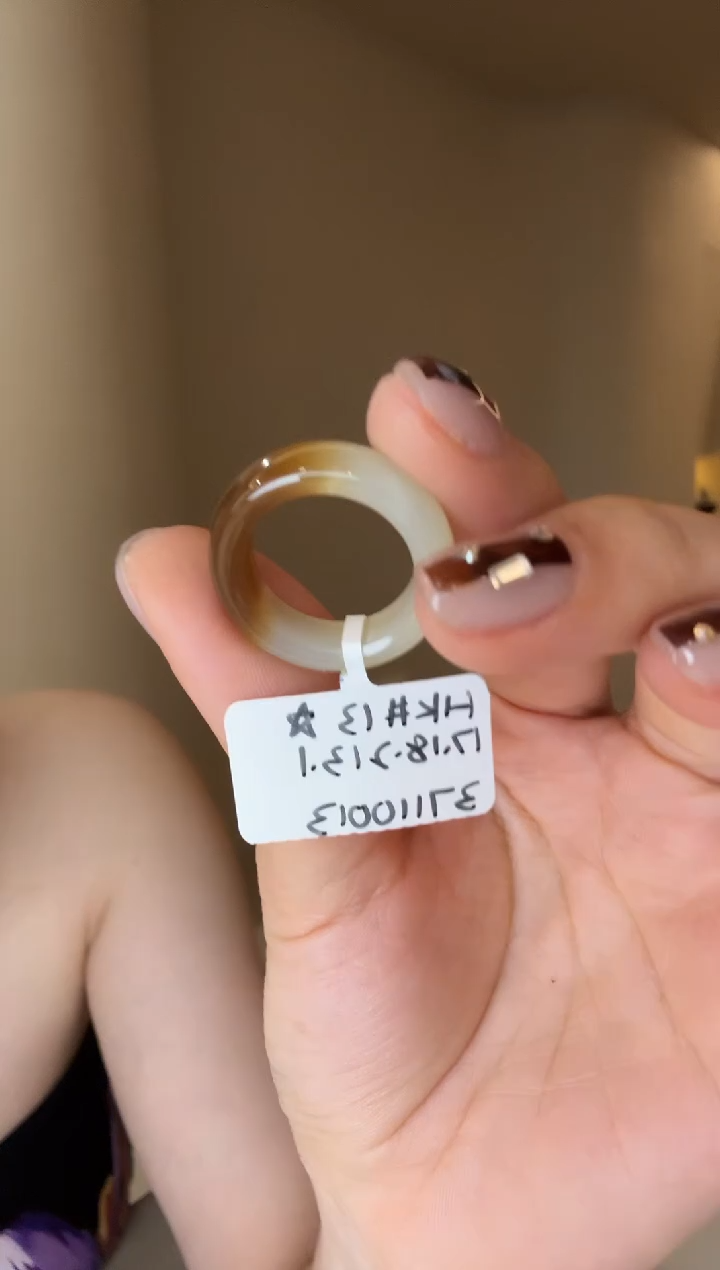 【闪购商品】和田玉戒指未镶嵌13码糖白