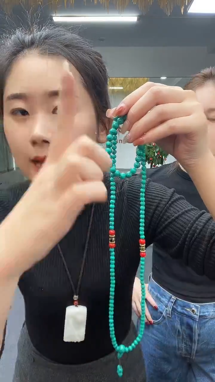 若*i蓝色珠链多样性发货一件