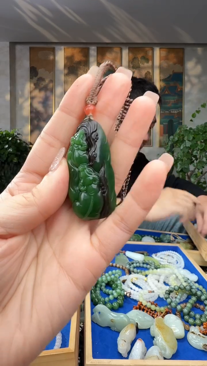 颈饰未镶嵌和田玉拍一发一