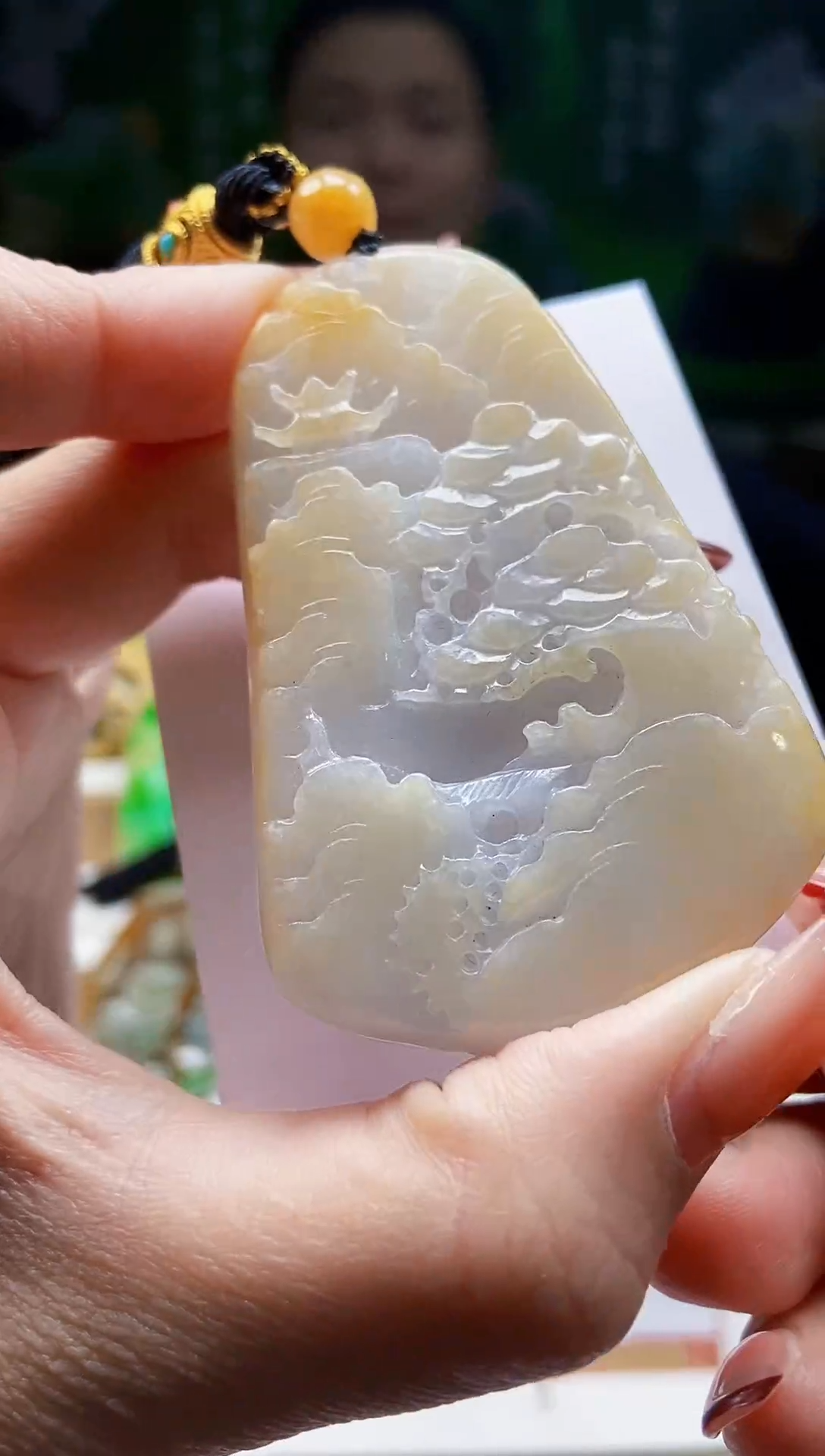 颈饰未镶嵌翡翠翡翠A货