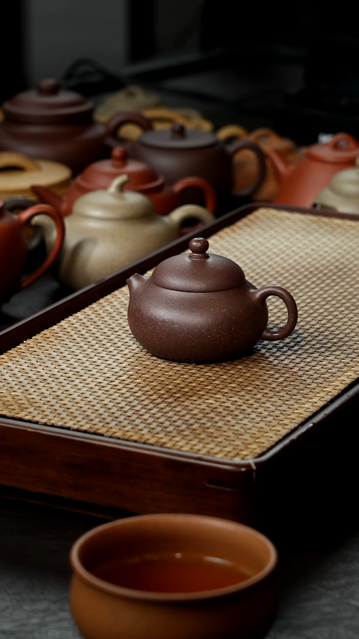【闪购商品】紫砂茶壶千禧紫泥电窑文旦80cc