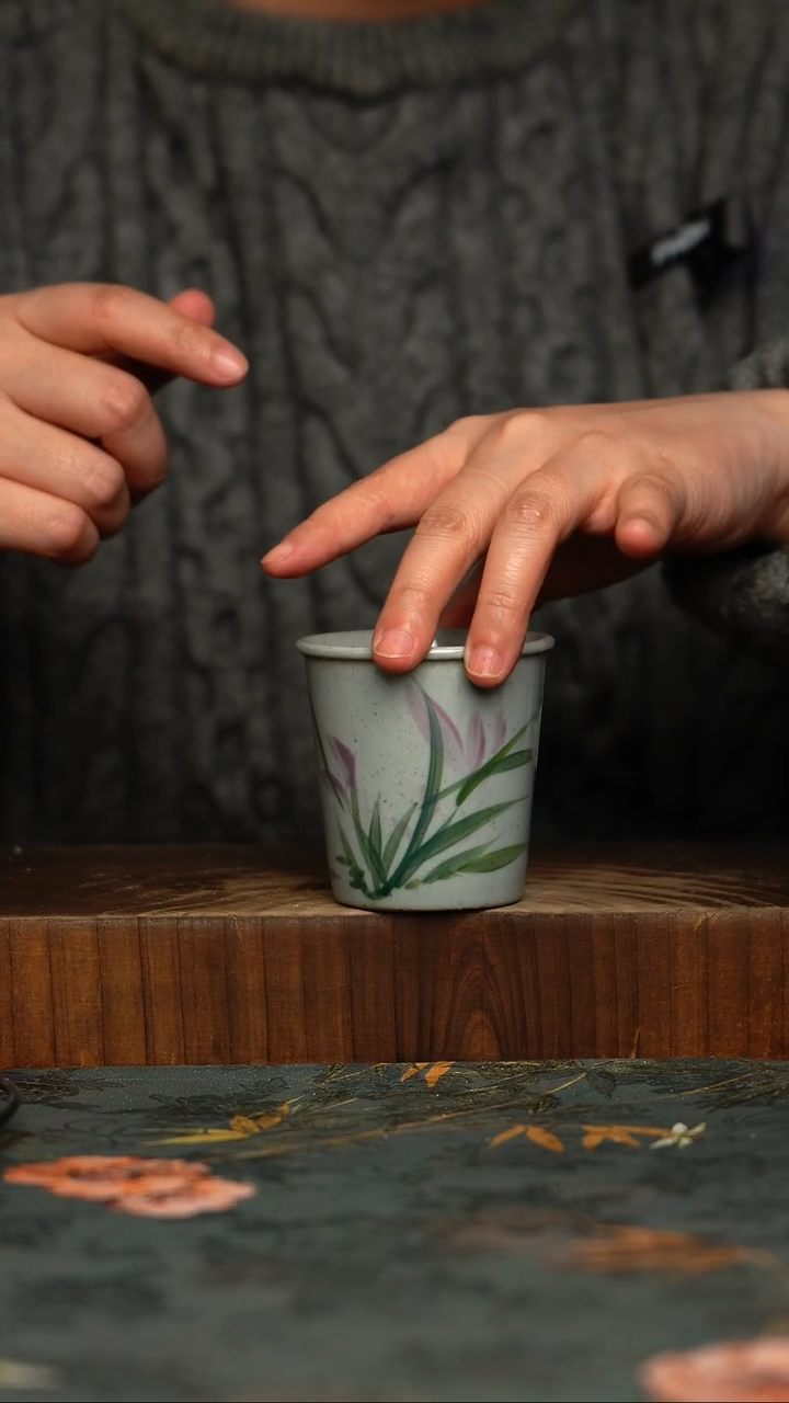 瓷片釉下彩手工手绘同款