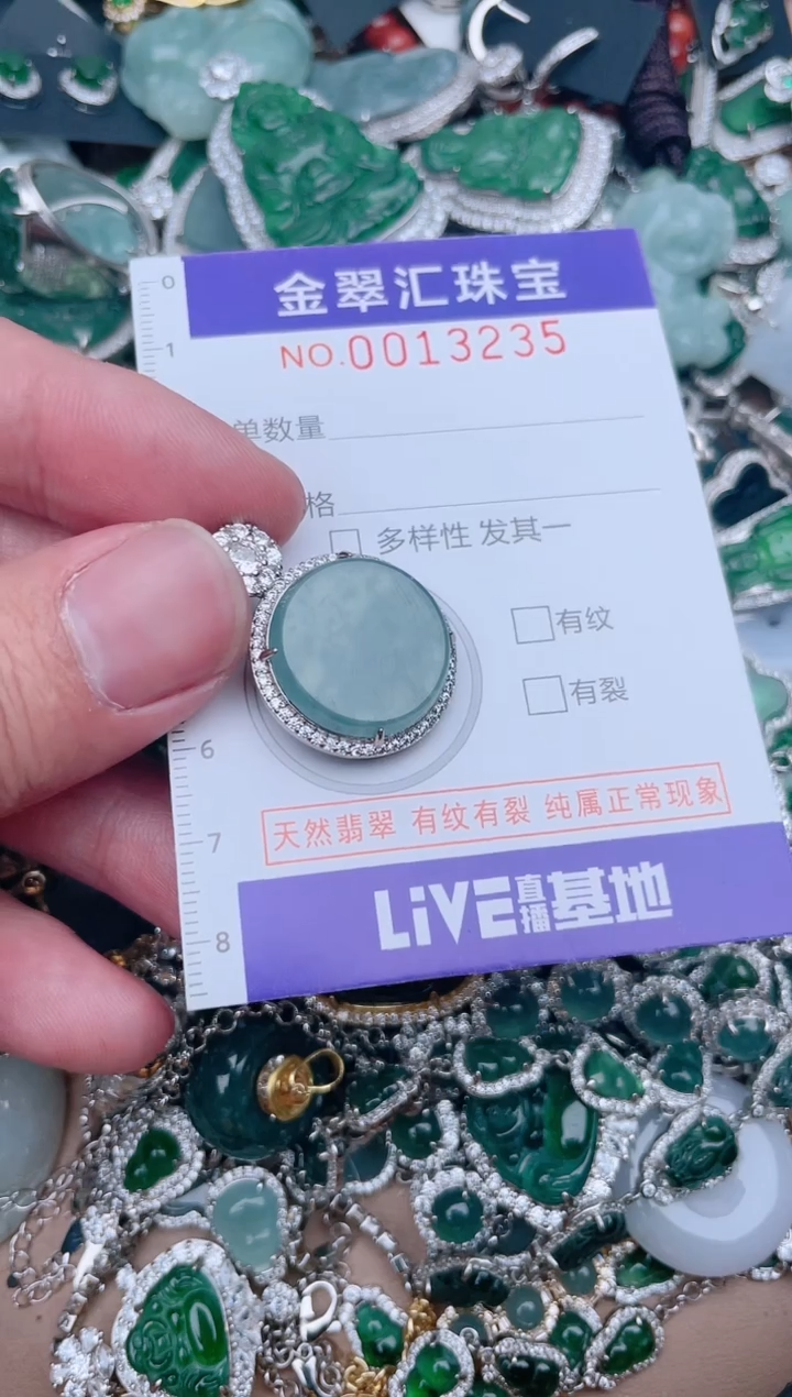 【闪购商品】翡翠颈饰未镶嵌13235...