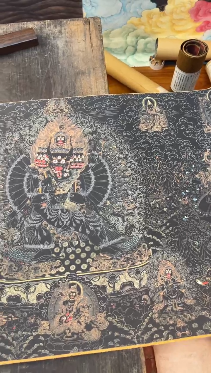 卷轴画刘洋画院老六专属w94