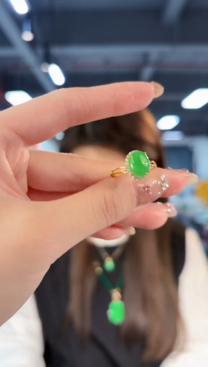 【闪购商品】翡翠戒指未镶嵌缅料A货/支持复检/一件