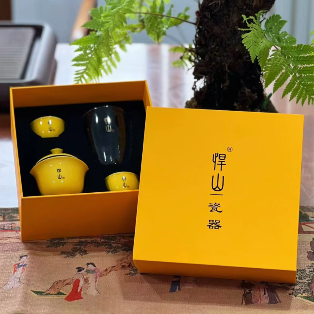 悍山德化定制陶瓷盖碗