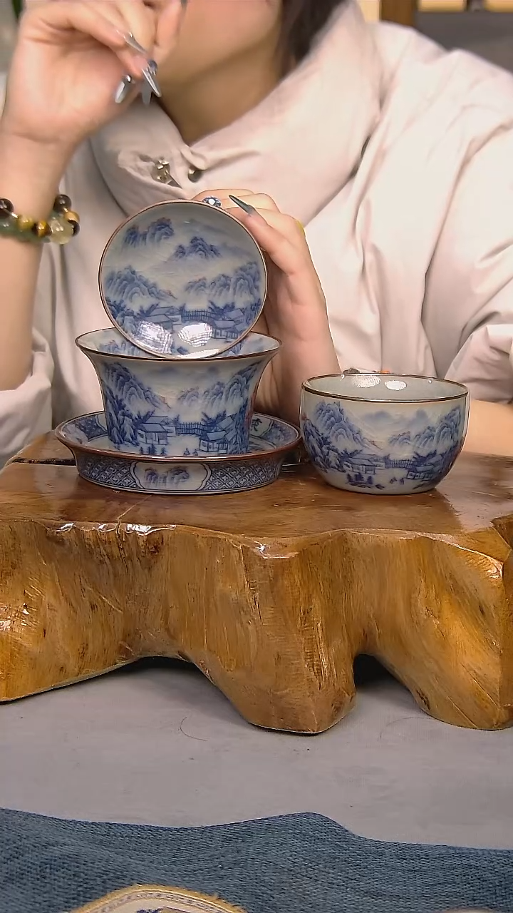 【闪购商品】2件套陶瓷茶具家用简装系列  