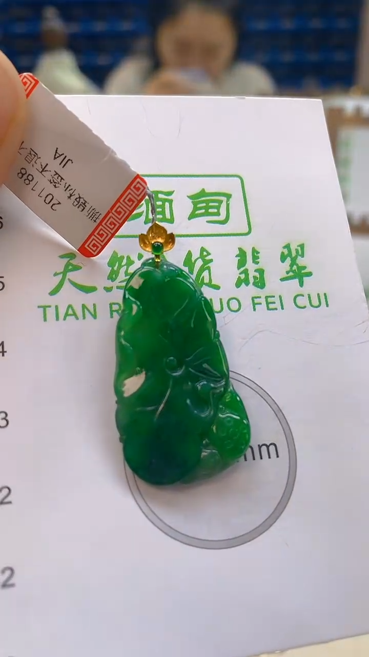 颈饰18K金镶嵌翡翠新号开播 全场乱卖