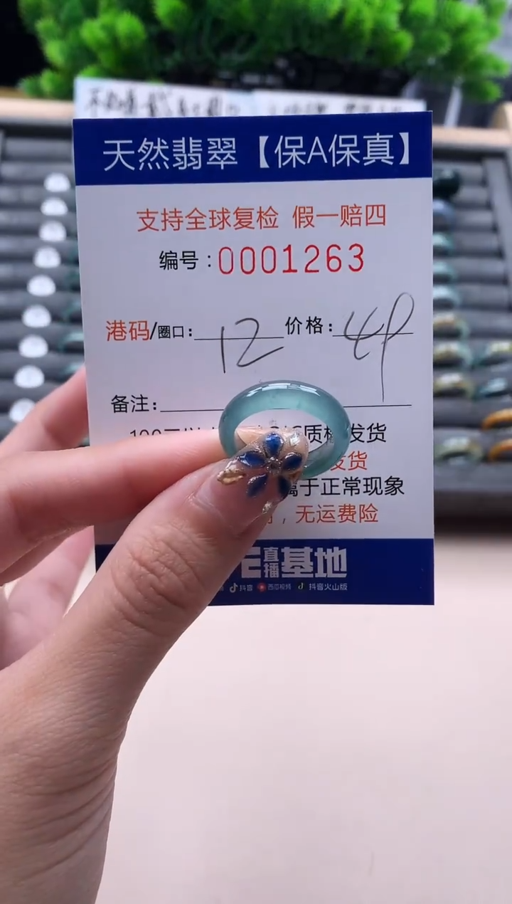 未镶嵌戒指翡翠  1263