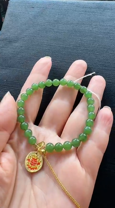【闪购商品】和田玉手链银S925镶嵌和田玉