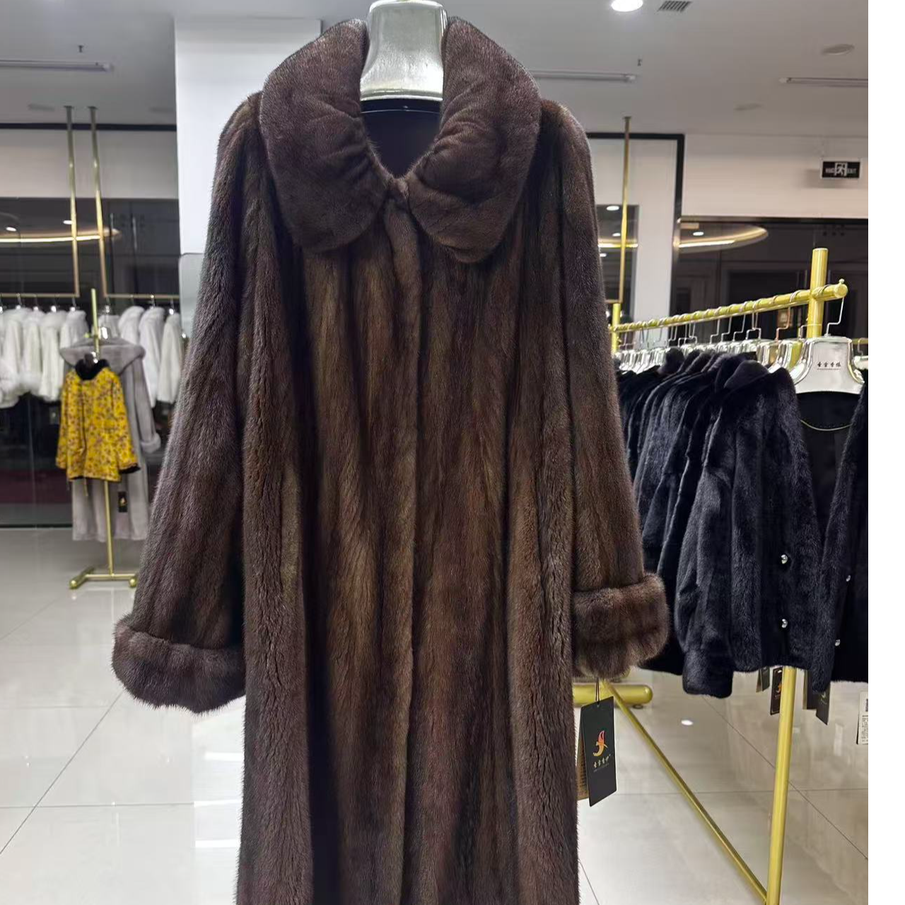 CX 在逃公主咖啡全抽挽袖大衣