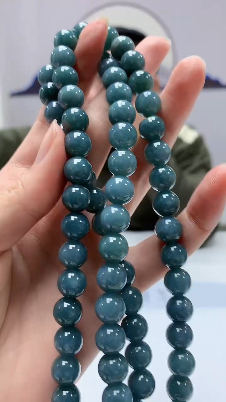 【闪购商品】定制翡翠未镶嵌5152zm-毛货珠链93