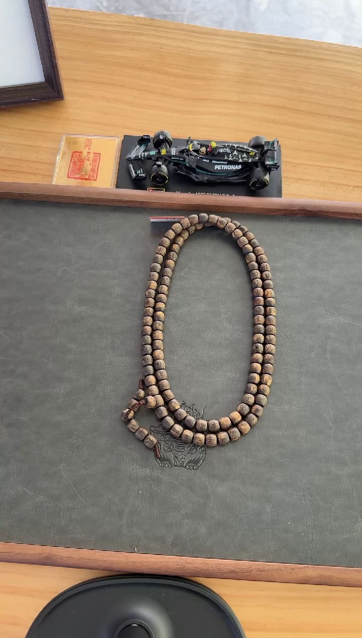 【闪购商品】沉香吊坠0.8沉水鼓珠手串多圈35克+