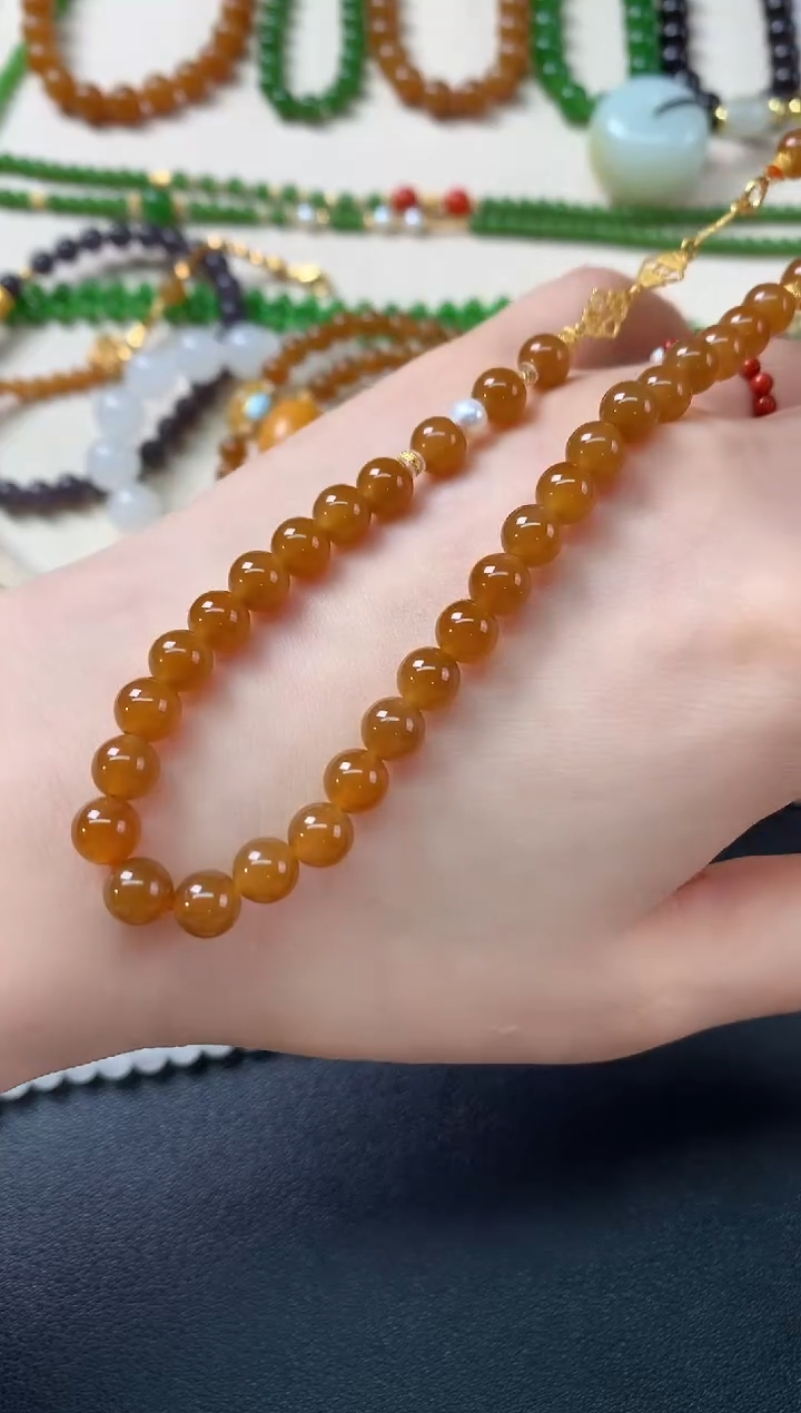 和田玉未镶嵌项链D115|2980