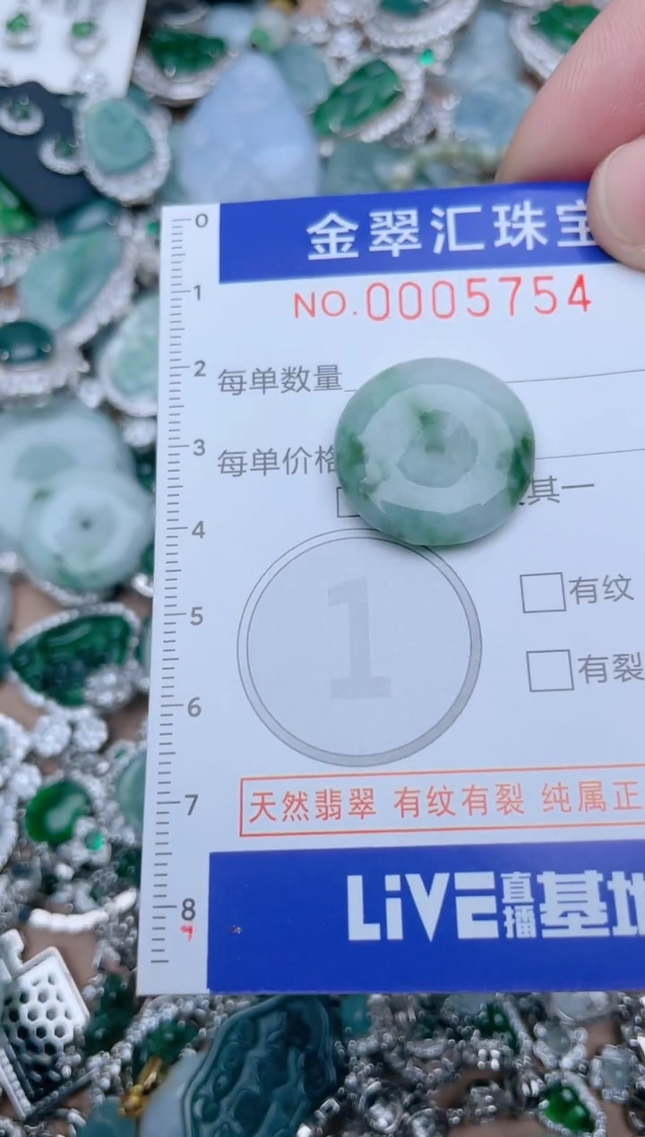 翡翠未镶嵌颈饰5754....