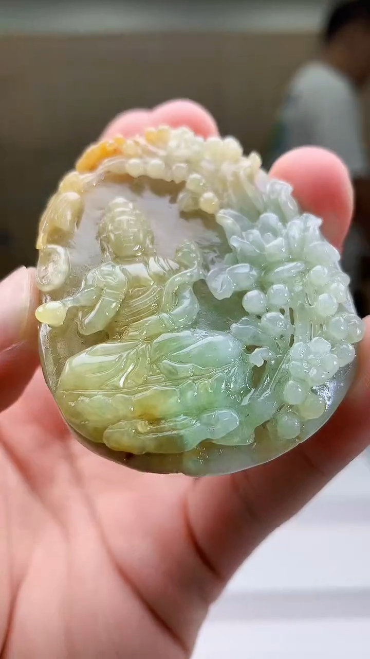 定制翡翠未镶嵌4925bb-毛货挂件61
