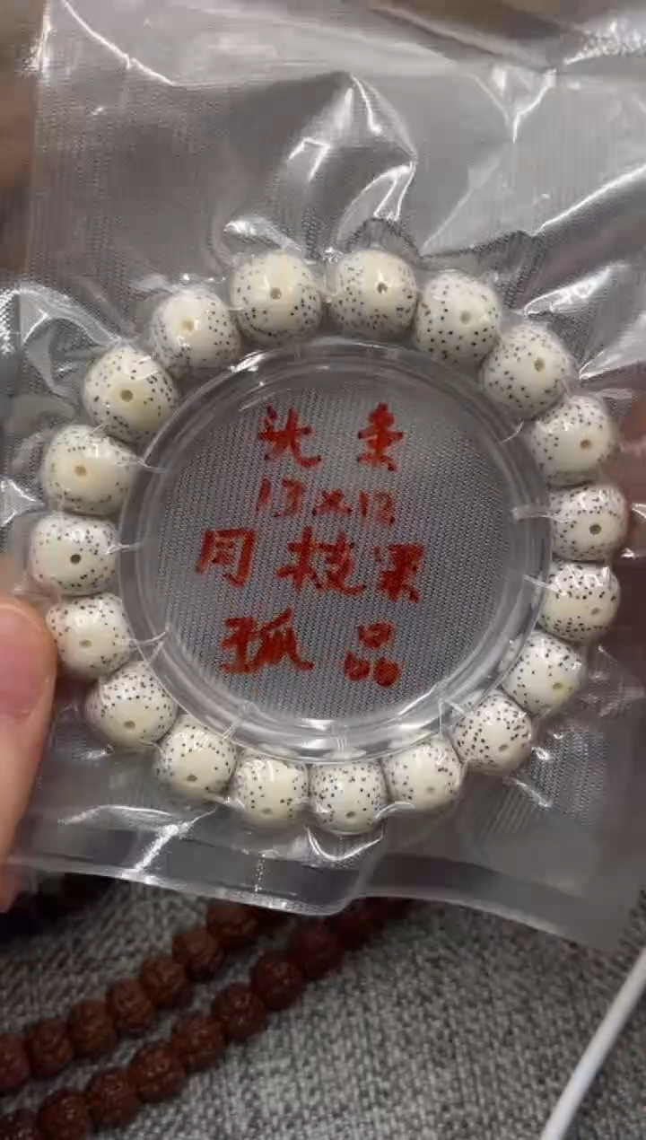 手串星月菩提原生态同枝果孤品头挑针尖牛毛星大尺寸单圈