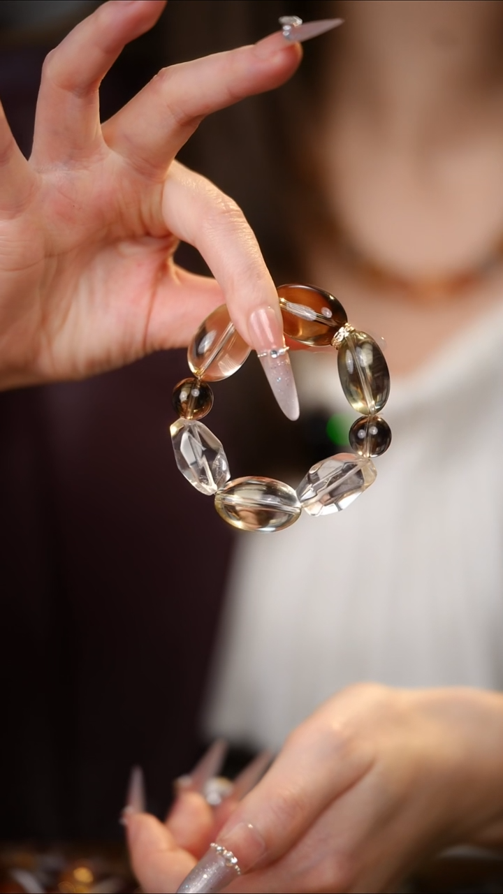 未镶嵌手串水晶白水晶 黄水晶