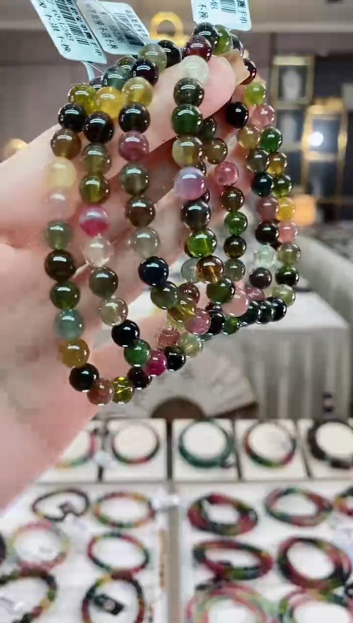 【闪购商品】单圈手串6mm+未镶嵌碧玺dan多样性发货一条