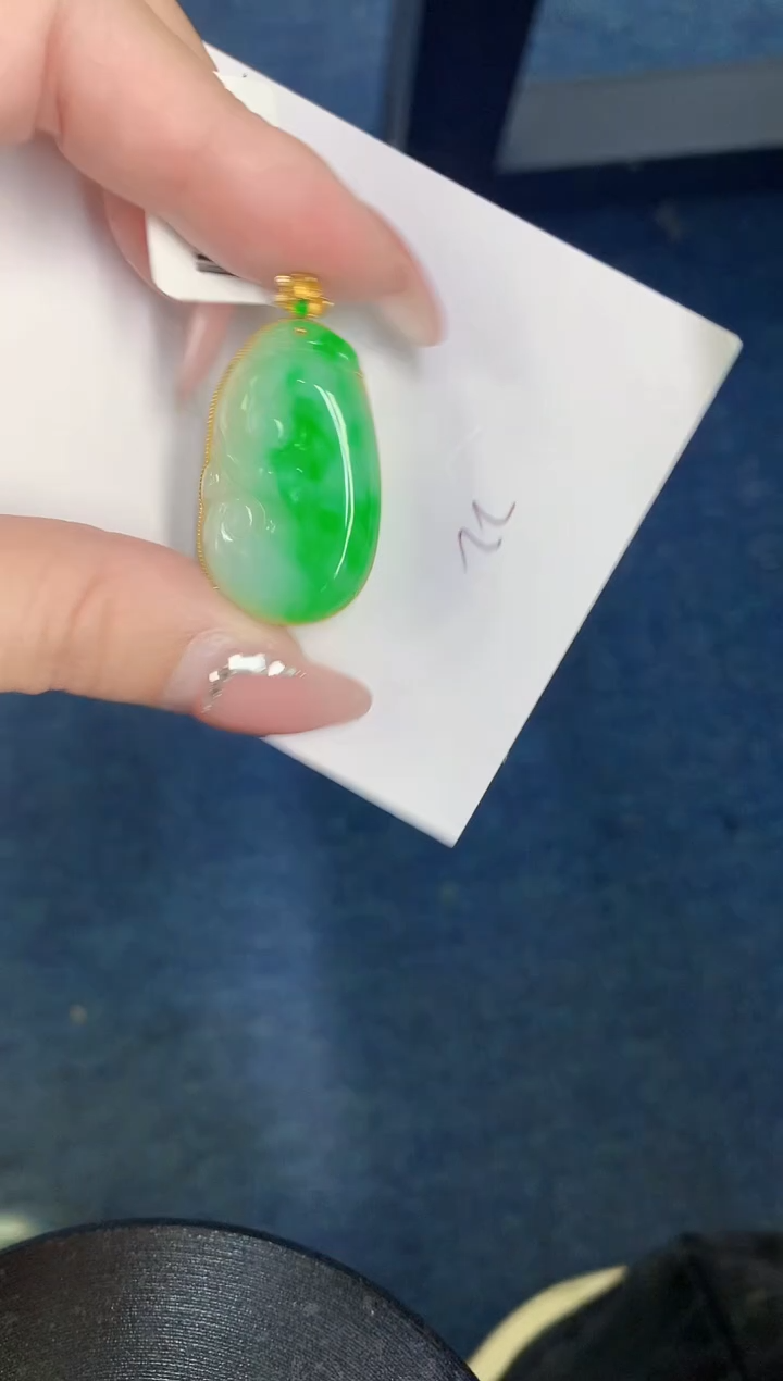 【闪购商品】翡翠颈饰18K金镶嵌000000000