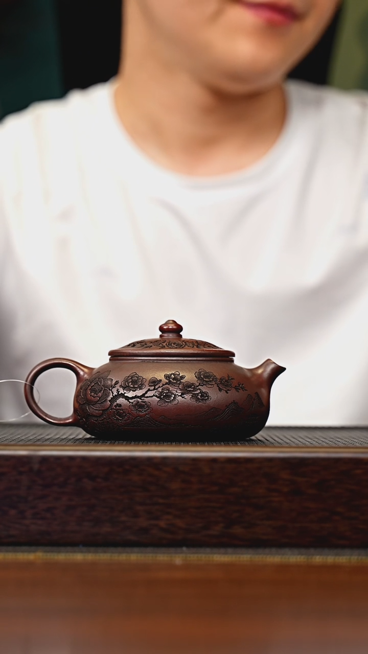 茶壶紫砂宜兴原矿 手工 紫砂壶容量240CC