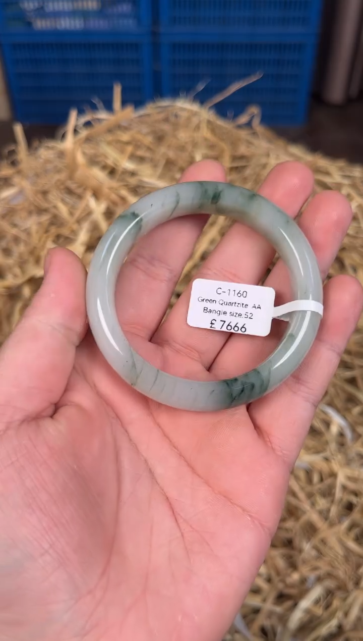 未镶嵌手镯石英质玉C1160