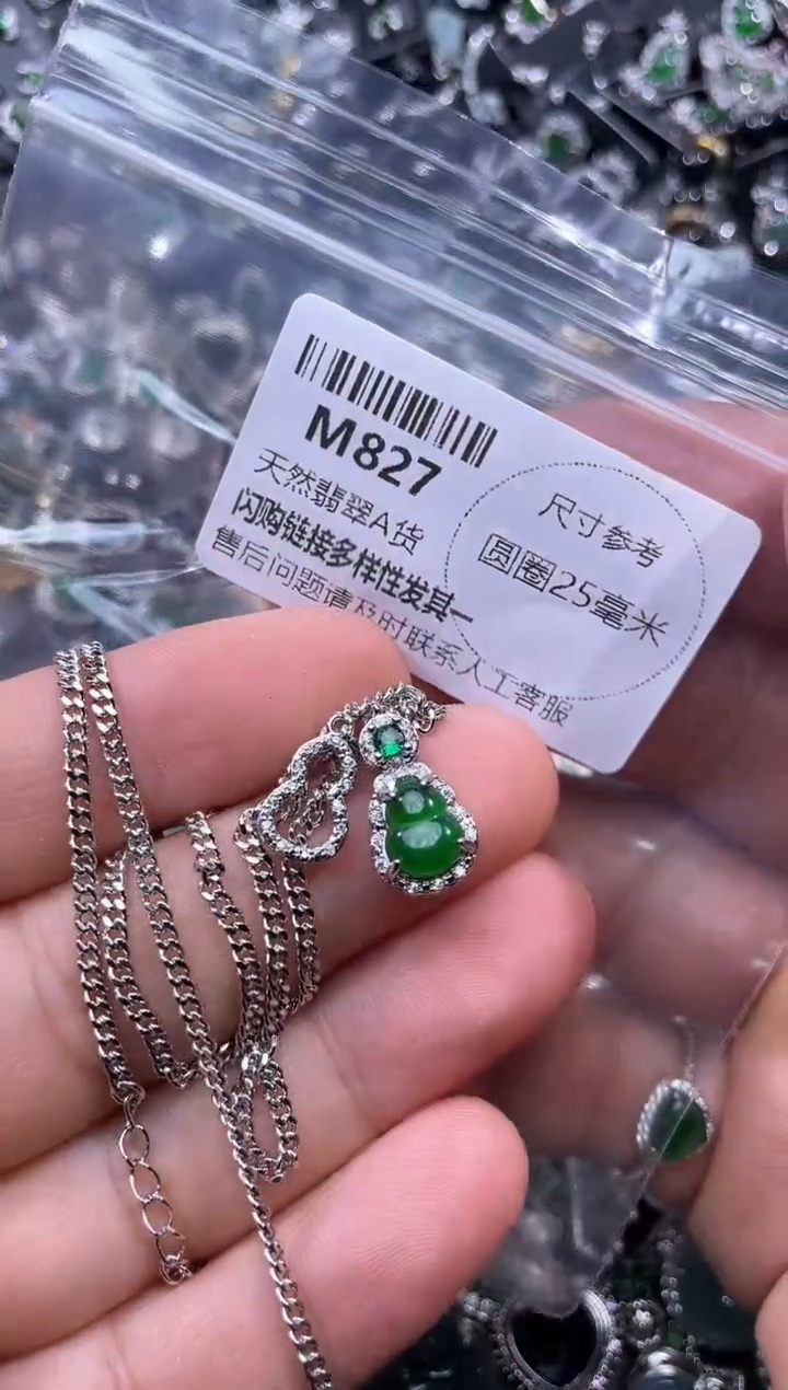 【闪购商品】翡翠颈饰未镶嵌M827项链