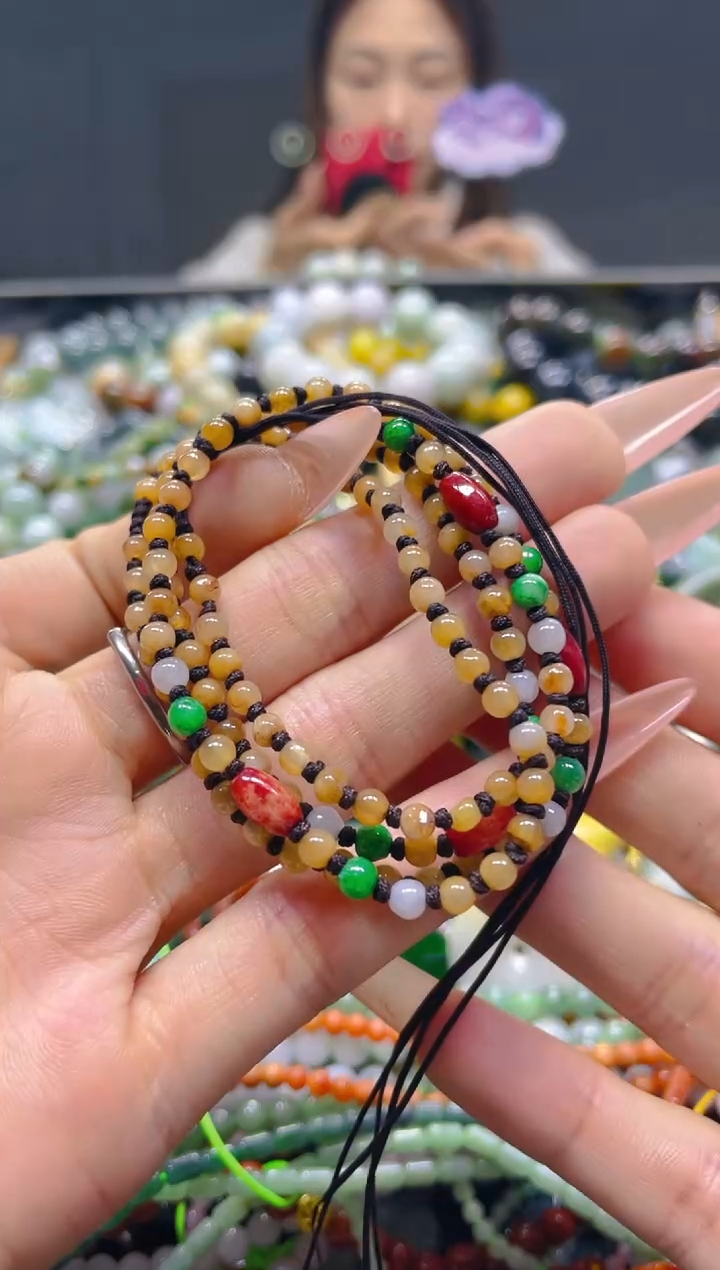 颈饰未镶嵌翡翠3MM