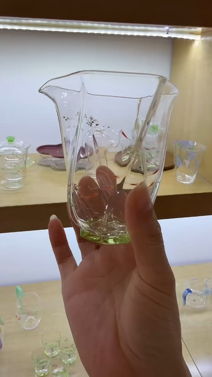 玉见手绘炫纹公道杯