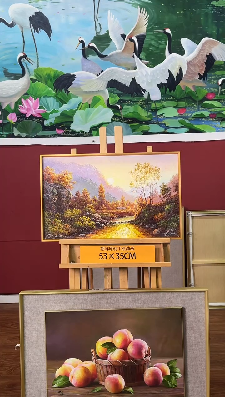 油画【17号】约53*35cm丨朝鲜原创纯手绘孤品油画丨顺丰包邮 